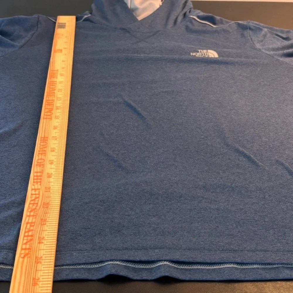 The North Face Mens Blue FlashDry-XS Hoodie Pullover Top sz Large Lightweight